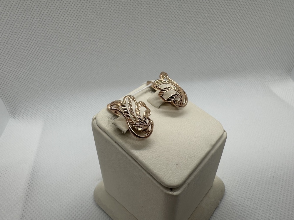 СЕРЬГИ БЕЗ КАМНЯ (Au 585)