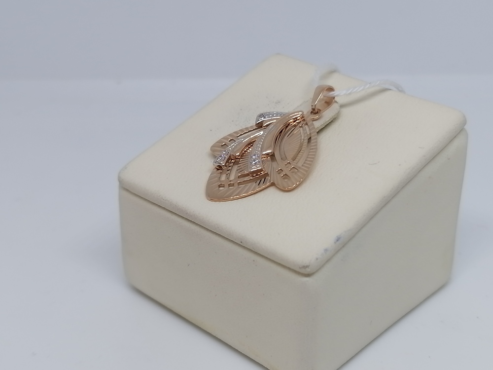 ПОДКМИ585 ПОДВЕСКА С КАМНЯМИ (Au 585)