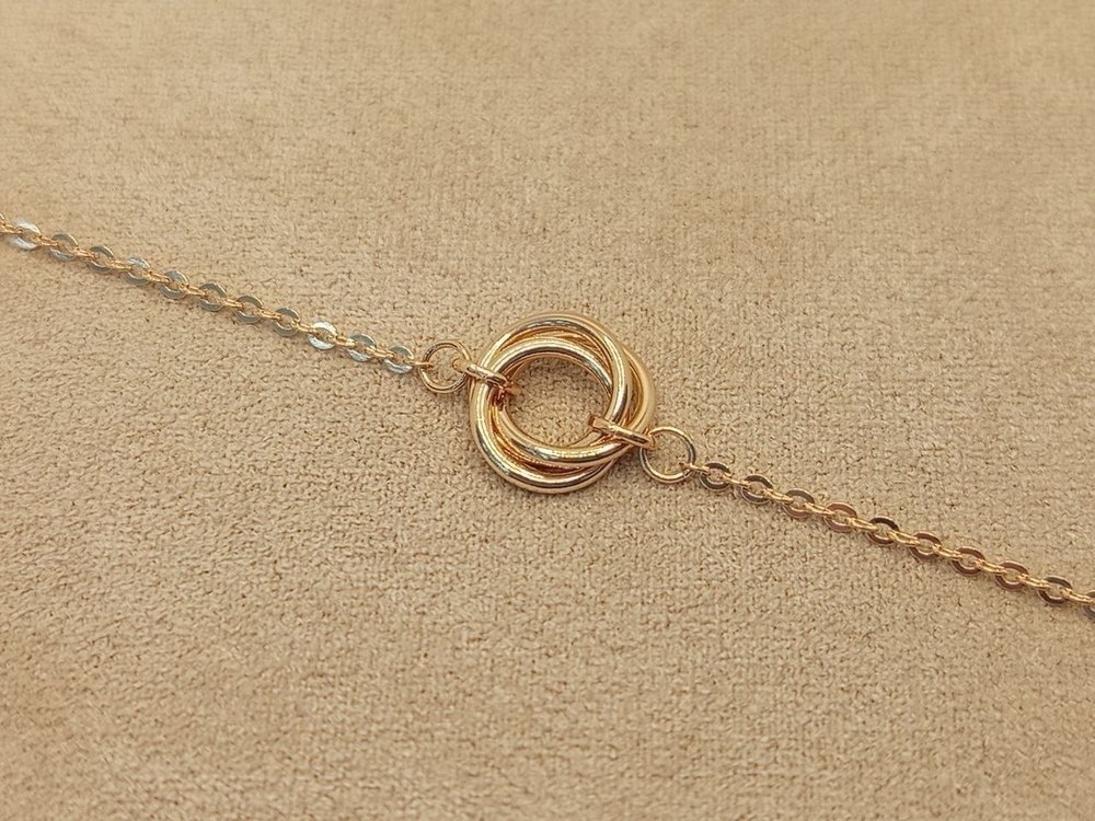 БРАСЛЕТ ПУСТОТЕЛЫЙ Якорное (Au 585)