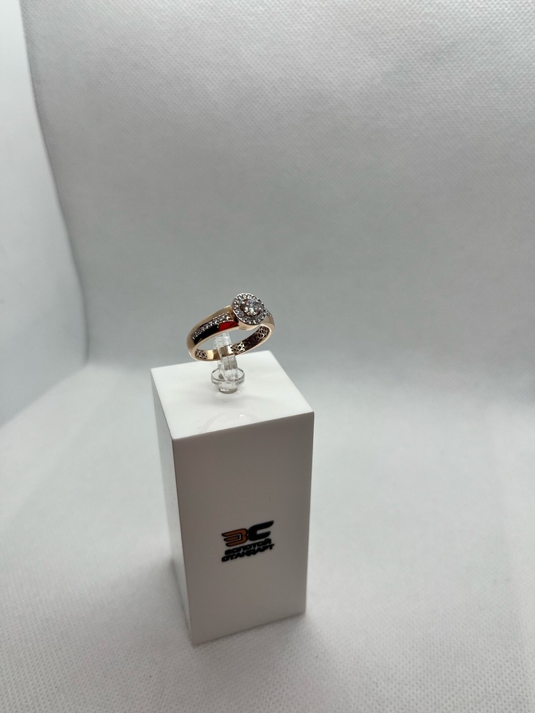 КОЛЬЦО С КАМНЯМИ (Au 585)