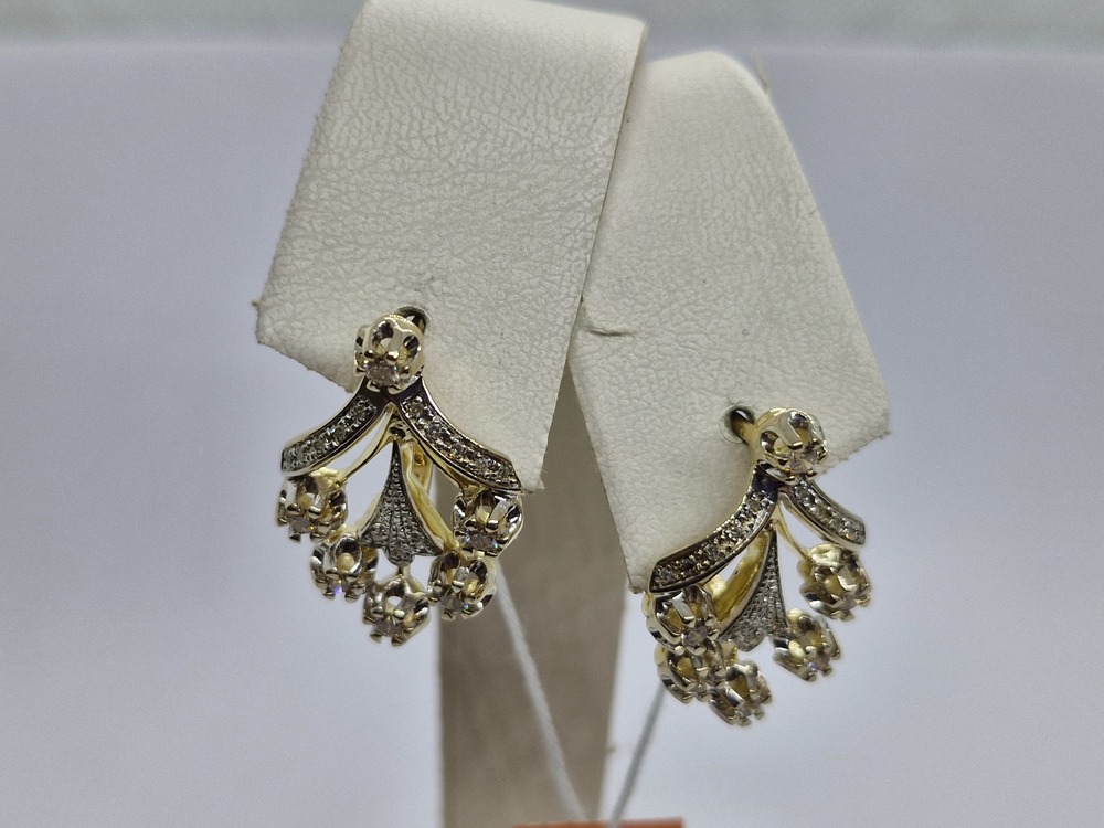 СЕРЬГИ БРИЛЛИАНТ Au 750