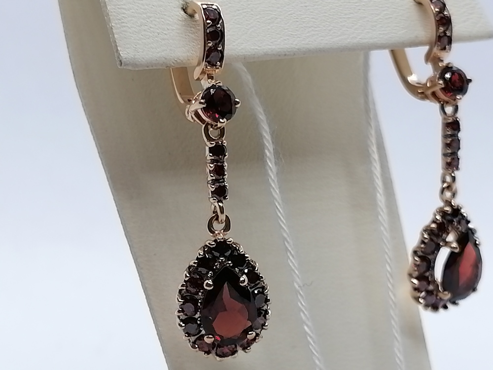 СЕРЬГИ С КАМНЯМИ (Au 585)