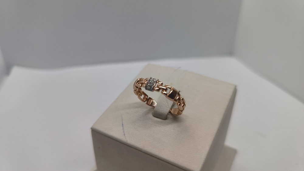 КОЛЬЦО С КАМНЯМИ (Au 585)