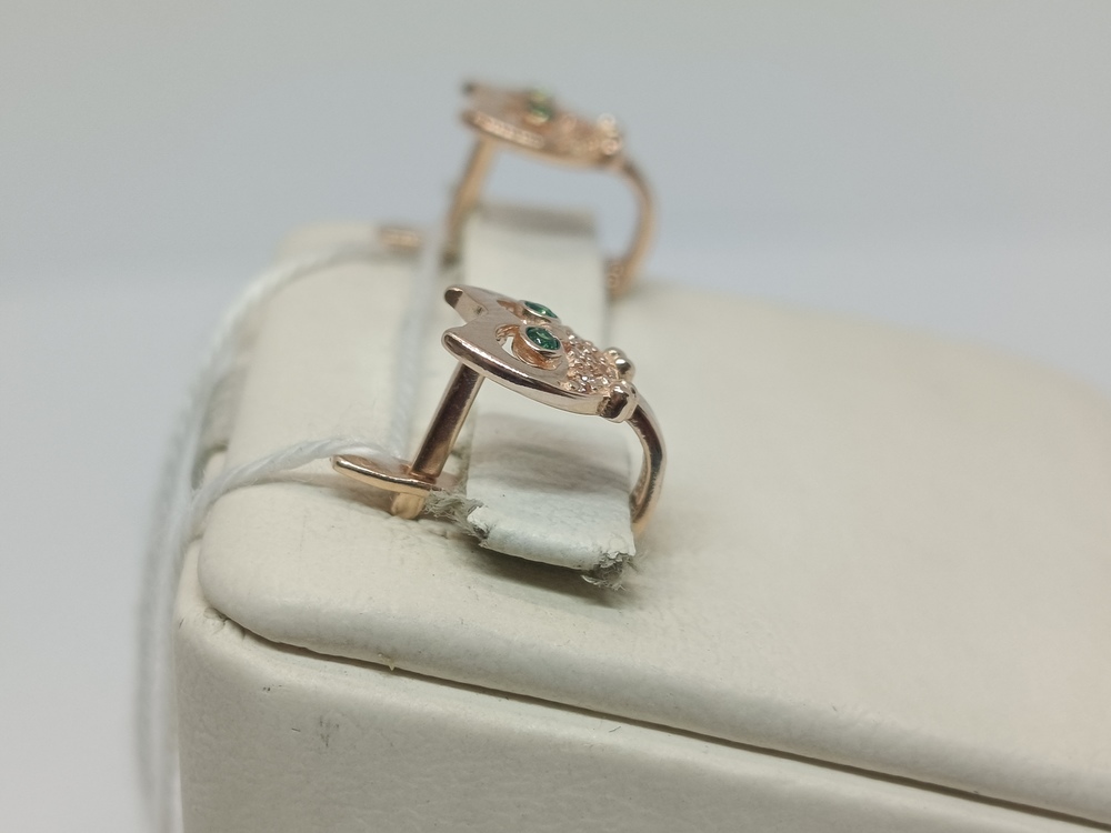 СКМИ585 СЕРЬГИ С КАМНЯМИ (Au 585)