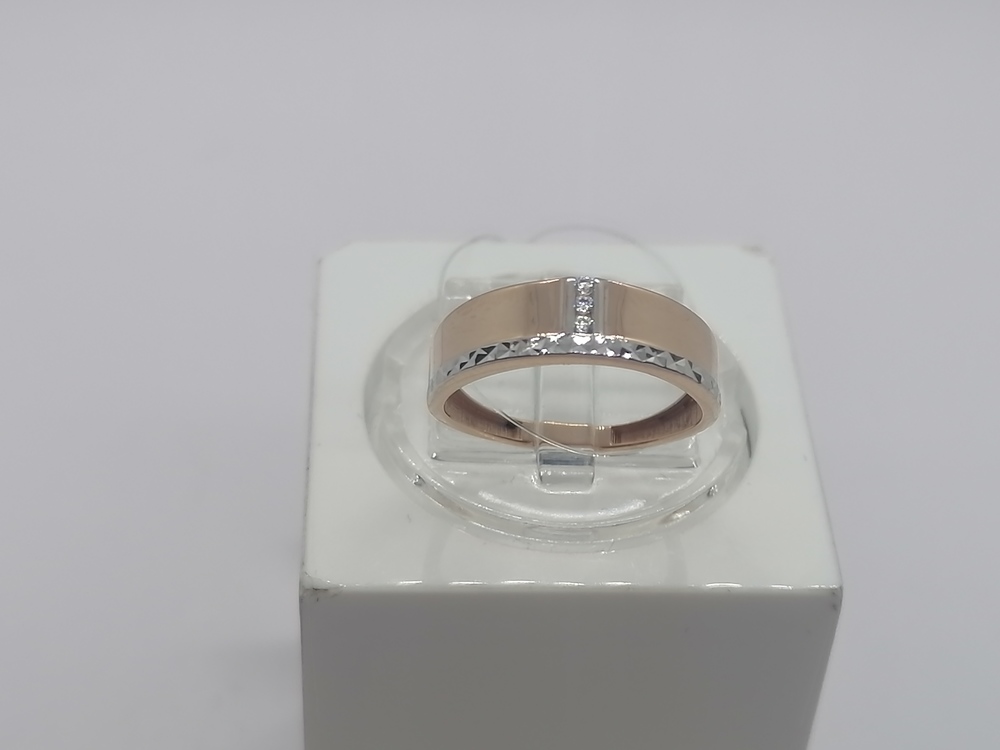 КОЛЬЦО С КАМНЯМИ (Au 585)