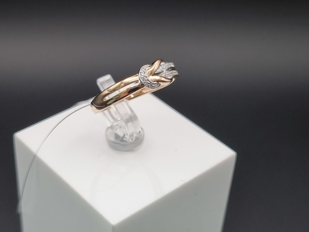 КОЛЬЦО С КАМНЯМИ (Au 585)