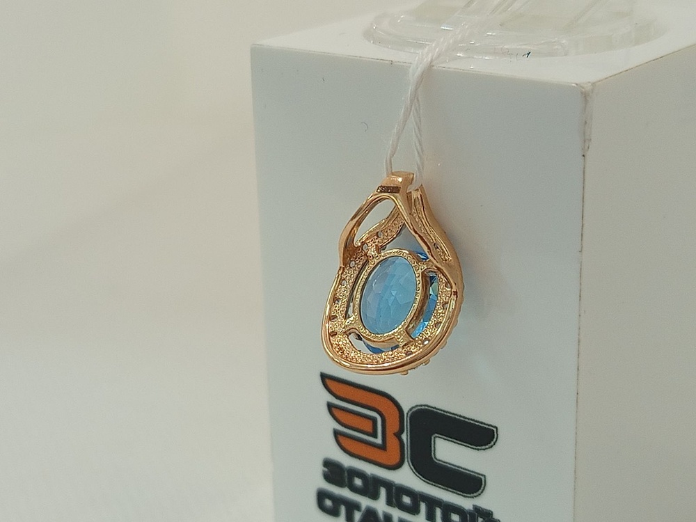 ПОДКМИ585 ПОДВЕСКА С КАМНЯМИ (Au 585)