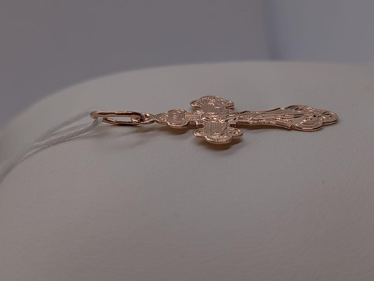 ПОДКБК585 ПОДВЕСКА КРЕСТ БЕЗ КАМНЯ (Au 585)