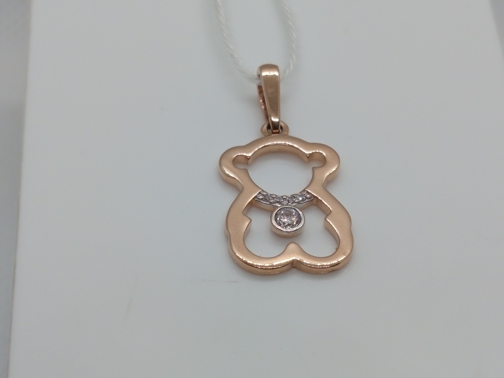 ПОДКМИ585 ПОДВЕСКА С КАМНЯМИ (Au 585)