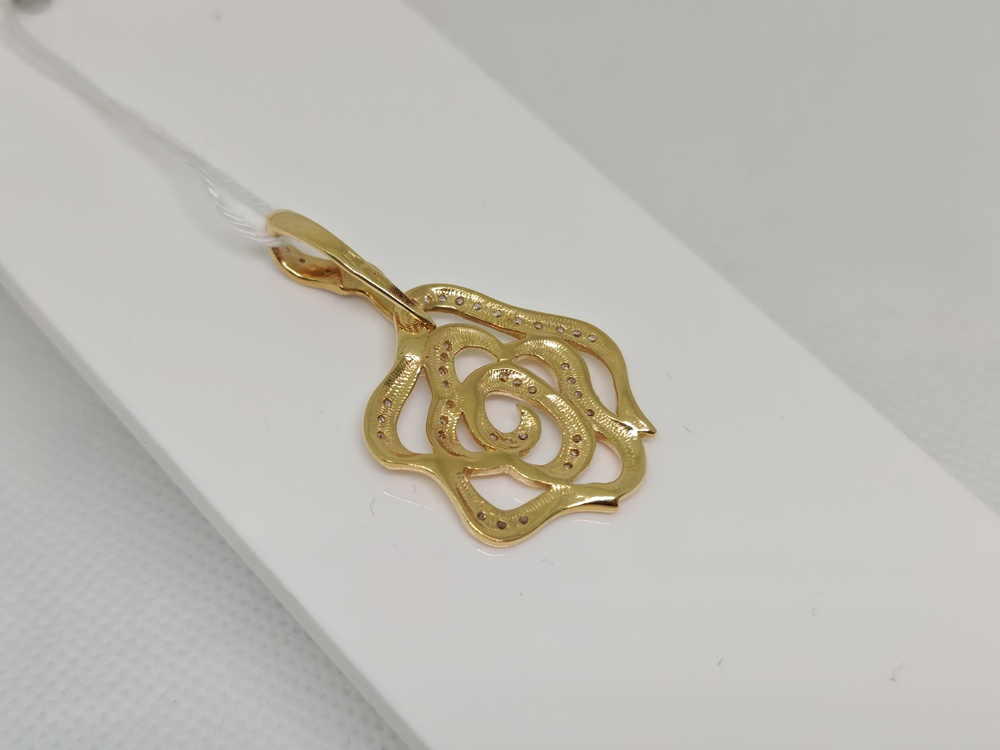 ПОДКМИ585 ПОДВЕСКА С КАМНЯМИ (Au 585)