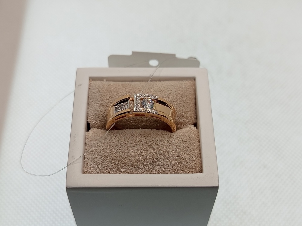 КОЛЬЦО С КАМНЯМИ (Au 585)