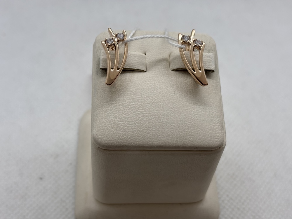 СКМИ585 СЕРЬГИ С КАМНЯМИ (Au 585)