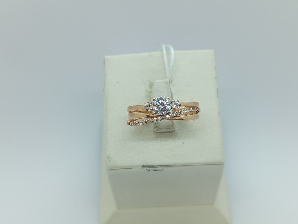 КОЛКМИ585 КОЛЬЦО С КАМНЯМИ (Au 585)