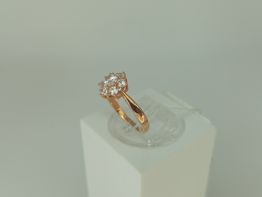 КОЛЬЦО С КАМНЯМИ (Au 585)