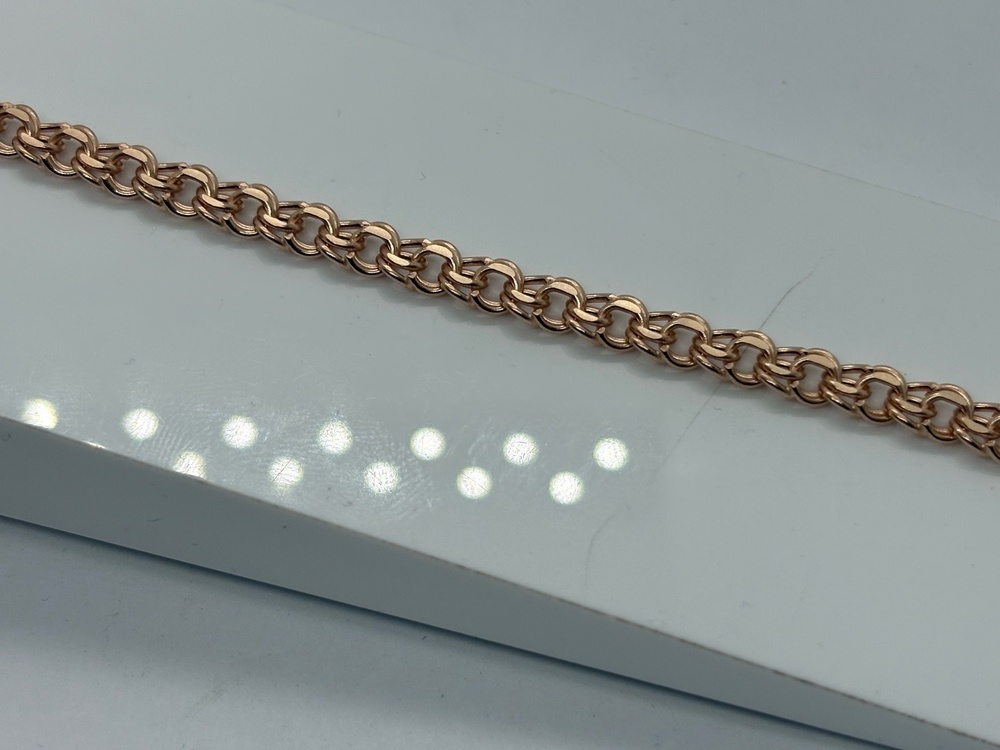 БРАСЛЕТ ПУСТОТЕЛЫЙ Бисмарк (Au 585)