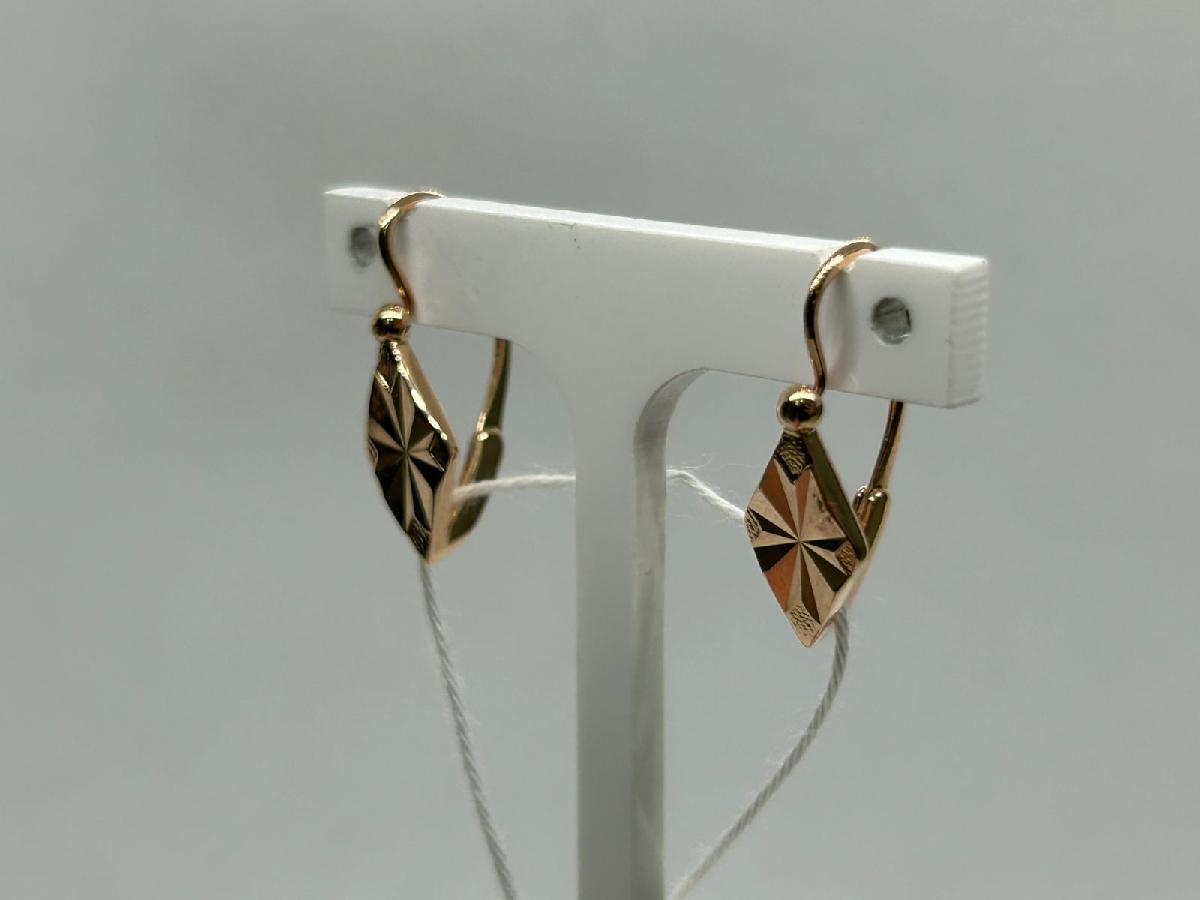 СБКМ583 СЕРЬГИ БЕЗ КАМНЯ (Au 583)