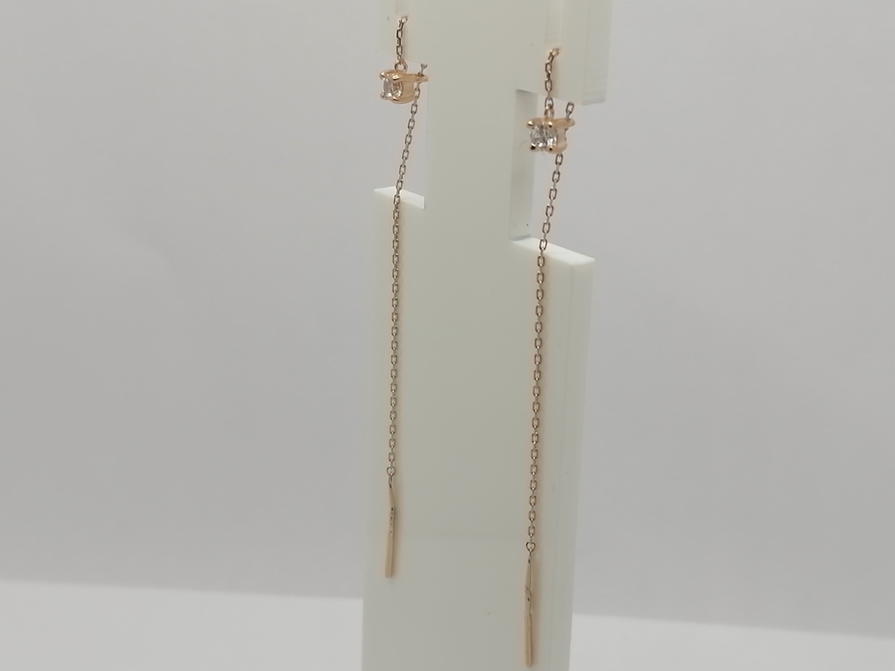 СЕРЬГИ ПРОДЕВКИ с камнем (Au 585)