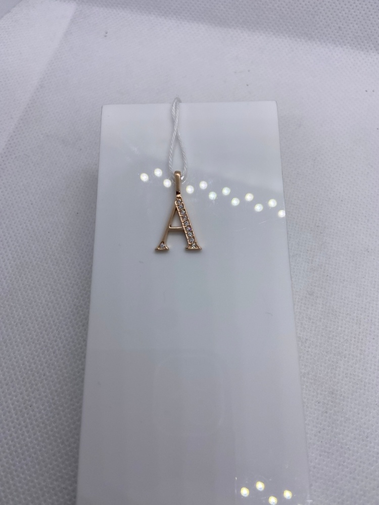 ПОДВЕСКА БУКВА А Au 585