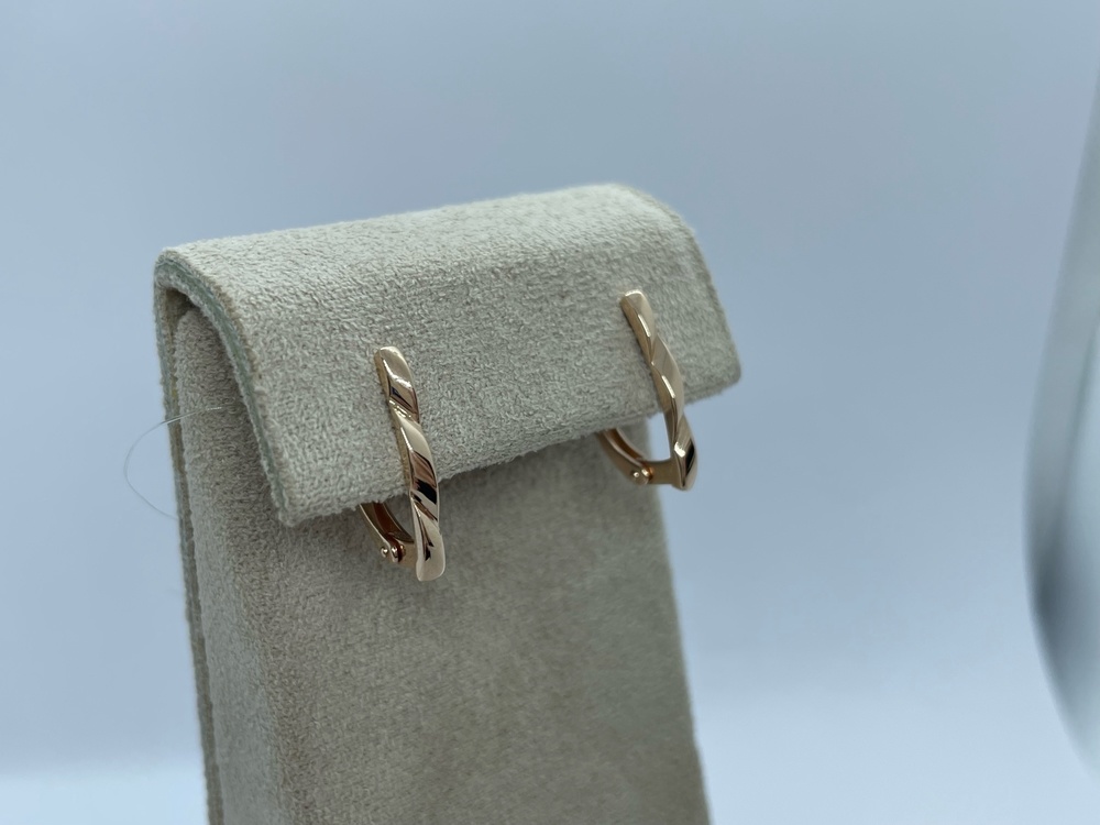 СЕРЬГИ БЕЗ КАМНЯ (Au 585)