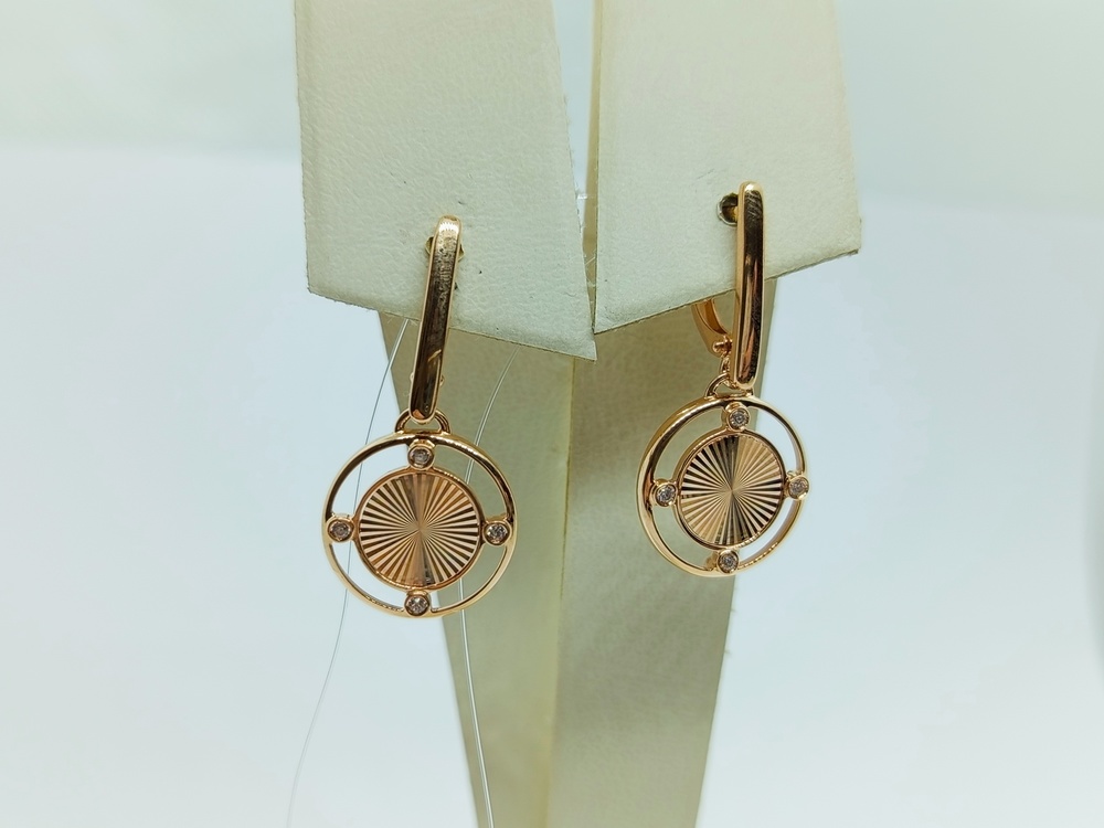 СЕРЬГИ С КАМНЯМИ (Au 585)