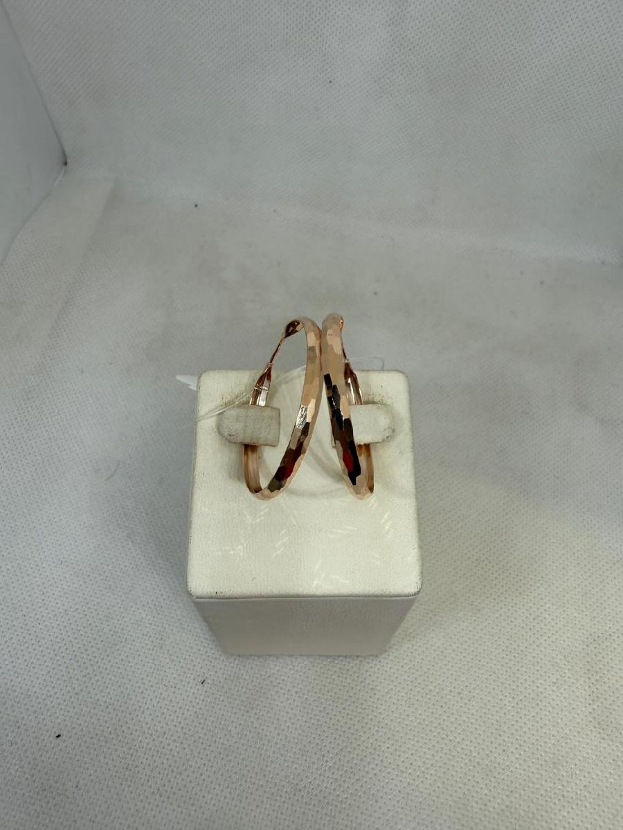 СЕРЬГИ КОНГО Рифленые (Au 585)