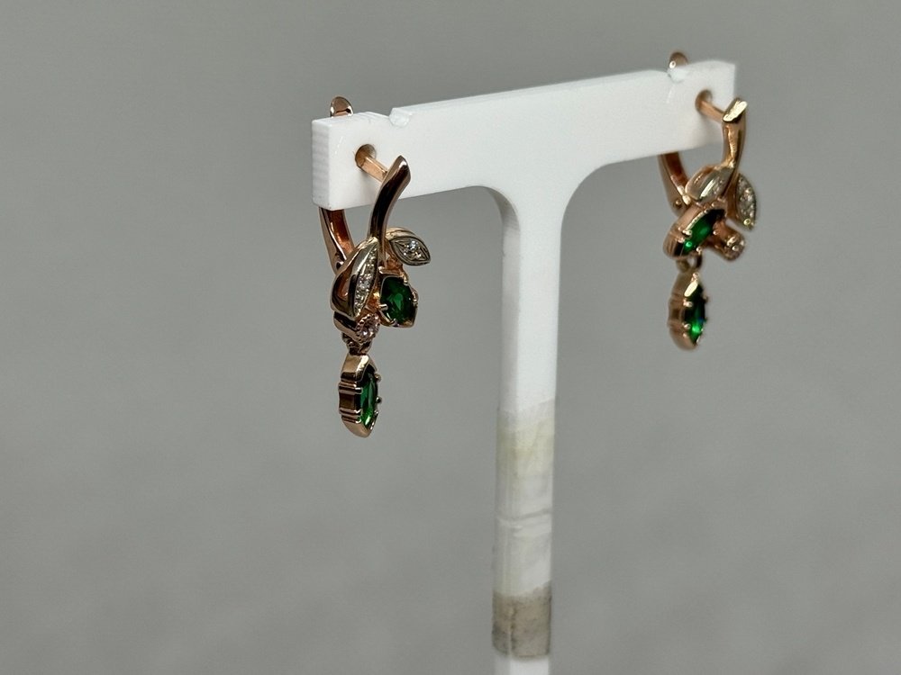 СЕРЬГИ С КАМНЯМИ (Au 585)