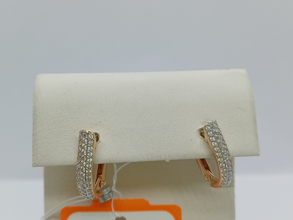 СКМИ585 СЕРЬГИ С КАМНЯМИ (Au 585)