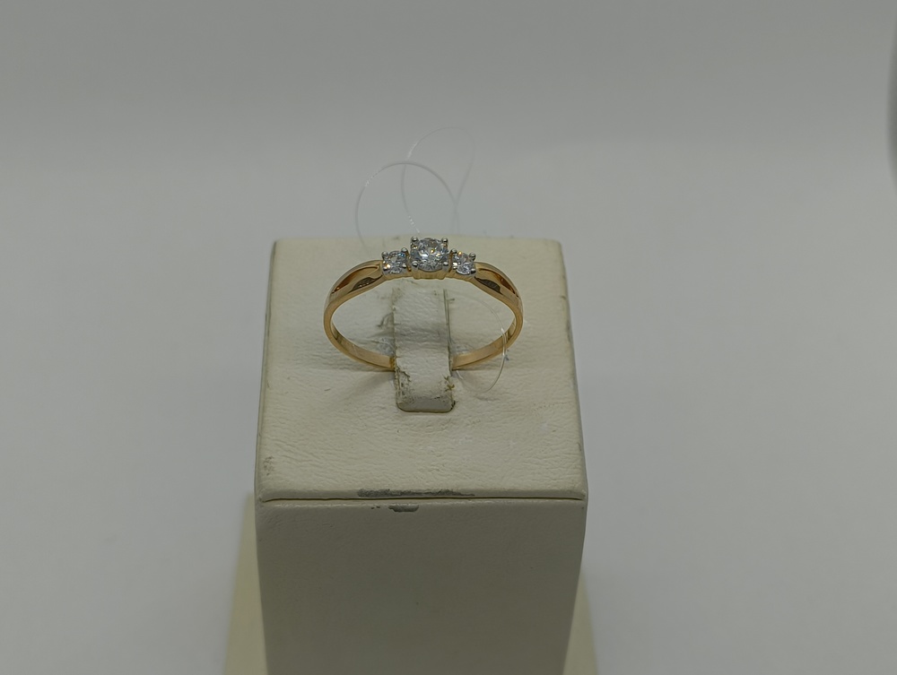 КОЛЬЦО С КАМНЯМИ (Au 585)