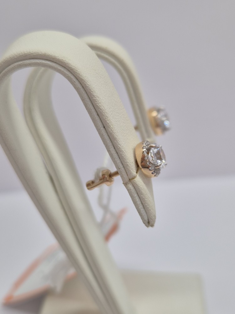 СПУС585 СЕРЬГИ ПУСЕТЫ (Au 585)