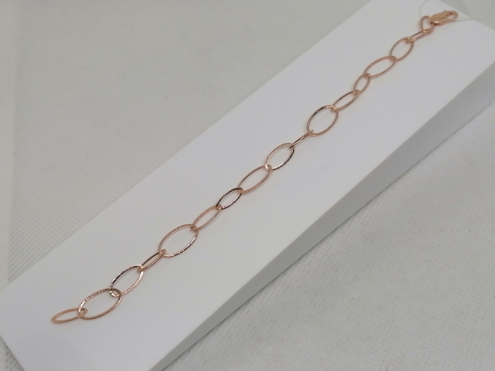 БРАСЛЕТ ПУСТОТЕЛЫЙ Якорное (Au 585)