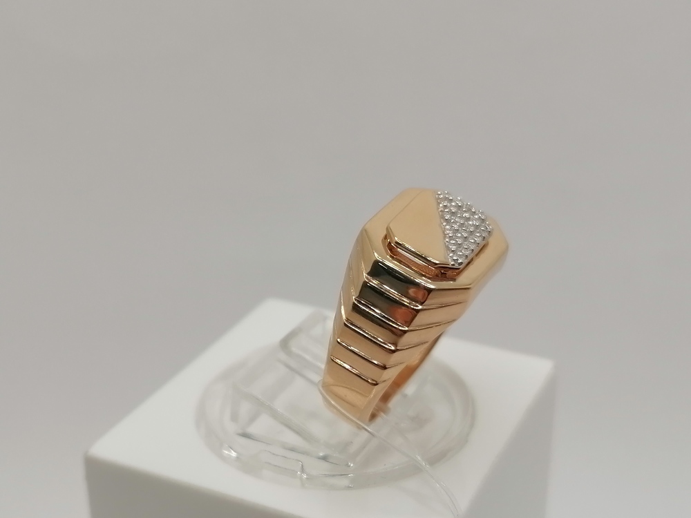 ПЕЧАТКА С КАМНЯМИ (Au 585)