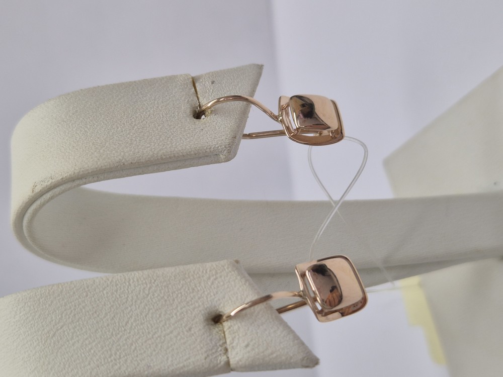 СЕРЬГИ ПЕТЕЛЬКА без камня (Au 585)