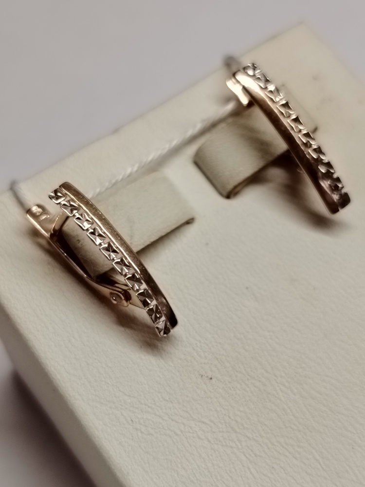 СБКМ585 СЕРЬГИ БЕЗ КАМНЯ (Au 585)