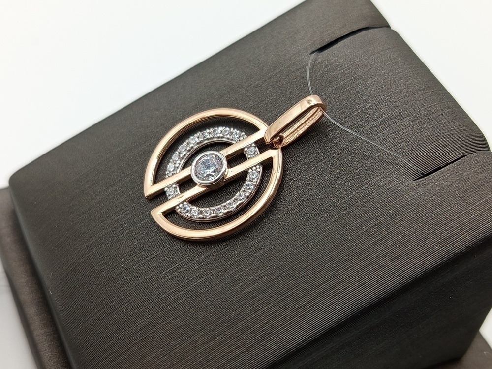 ПОДВЕСКА С КАМНЯМИ (Au 585)