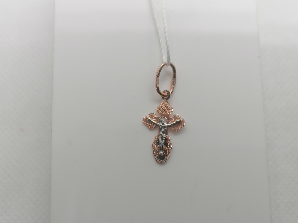 ПОДВЕСКА КРЕСТ без камня (Au 585)