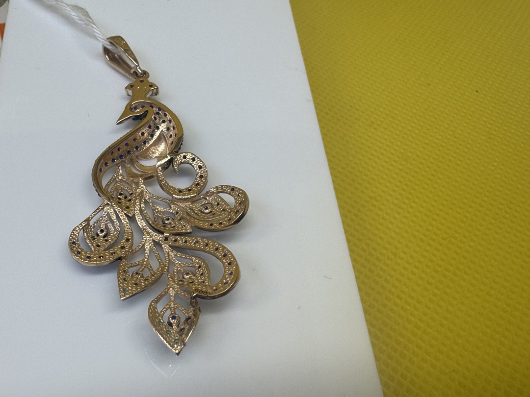 ПОДКМИ585 ПОДВЕСКА С КАМНЯМИ (Au 585)