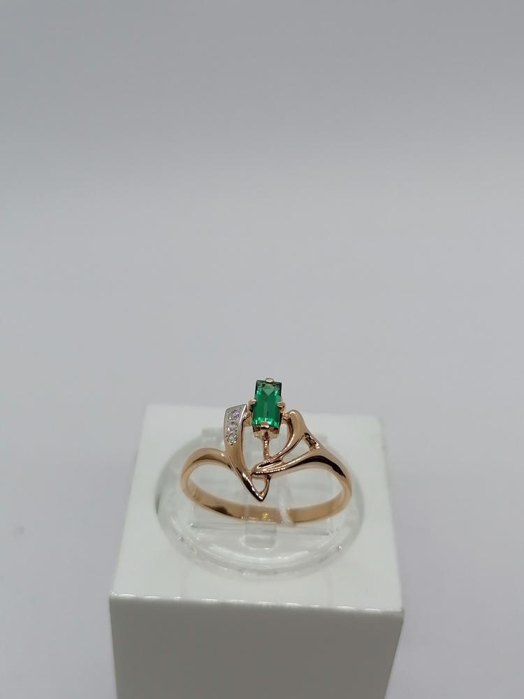 КОЛКМИ585 КОЛЬЦО С КАМНЯМИ (Au 585)