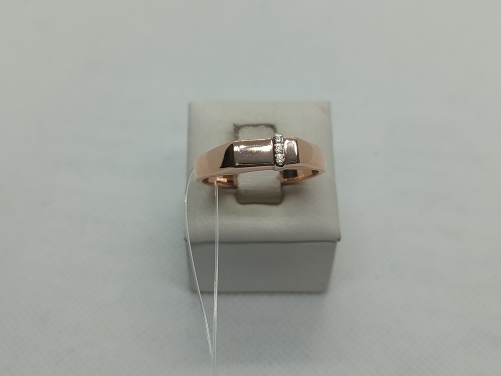 31-0322 КОЛЬЦО ПЕЧАТКА с камнями (Au 585)