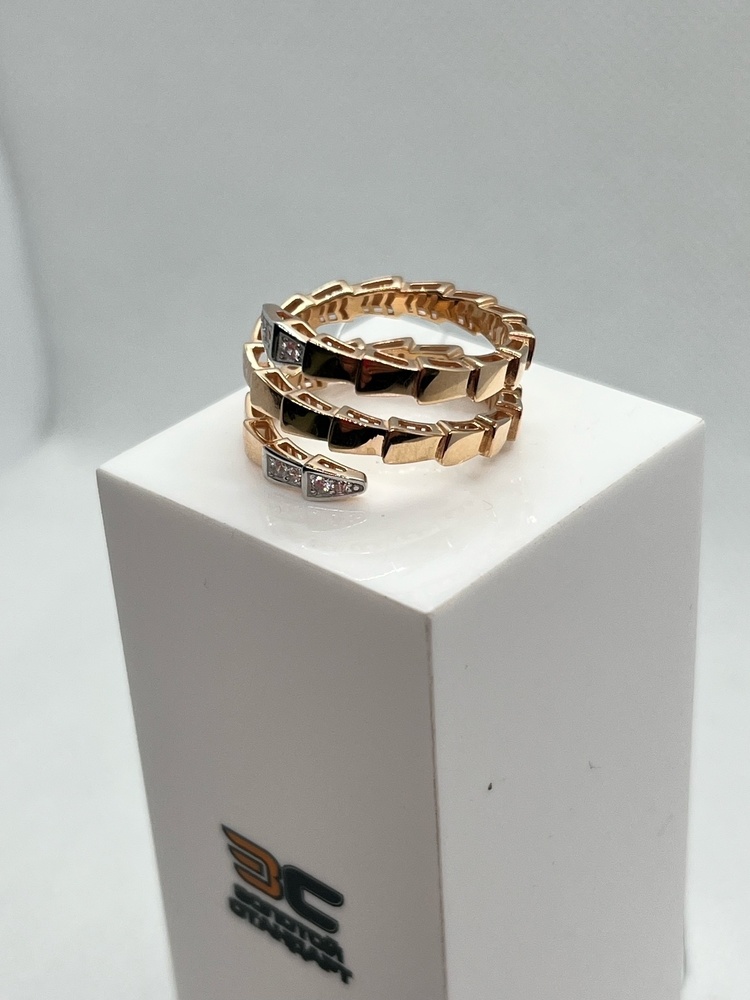 КОЛЬЦО С КАМНЯМИ (Au 585)