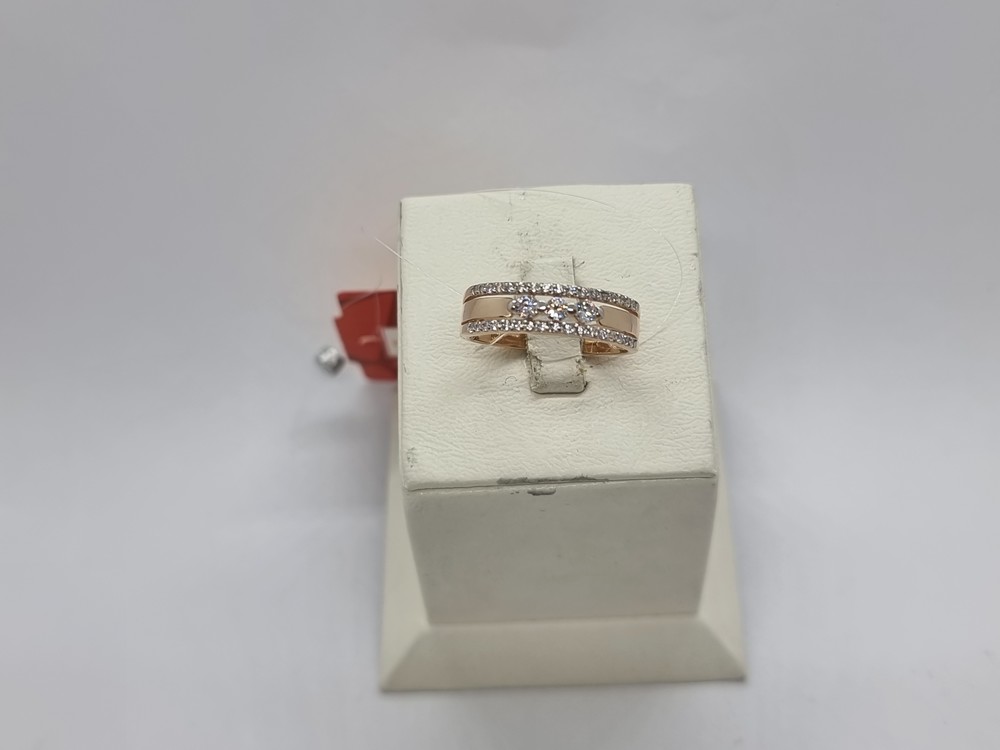 КОЛЬЦО С КАМНЯМИ (Au 585)