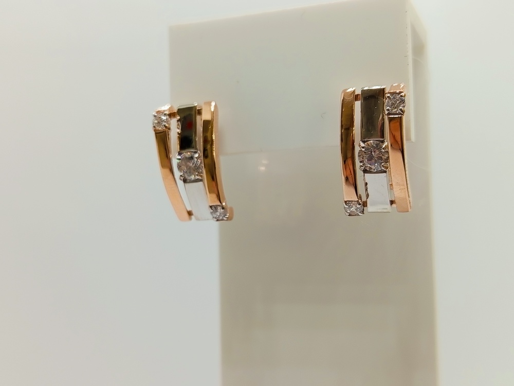 СЕРЬГИ С КАМНЯМИ (Au 585)