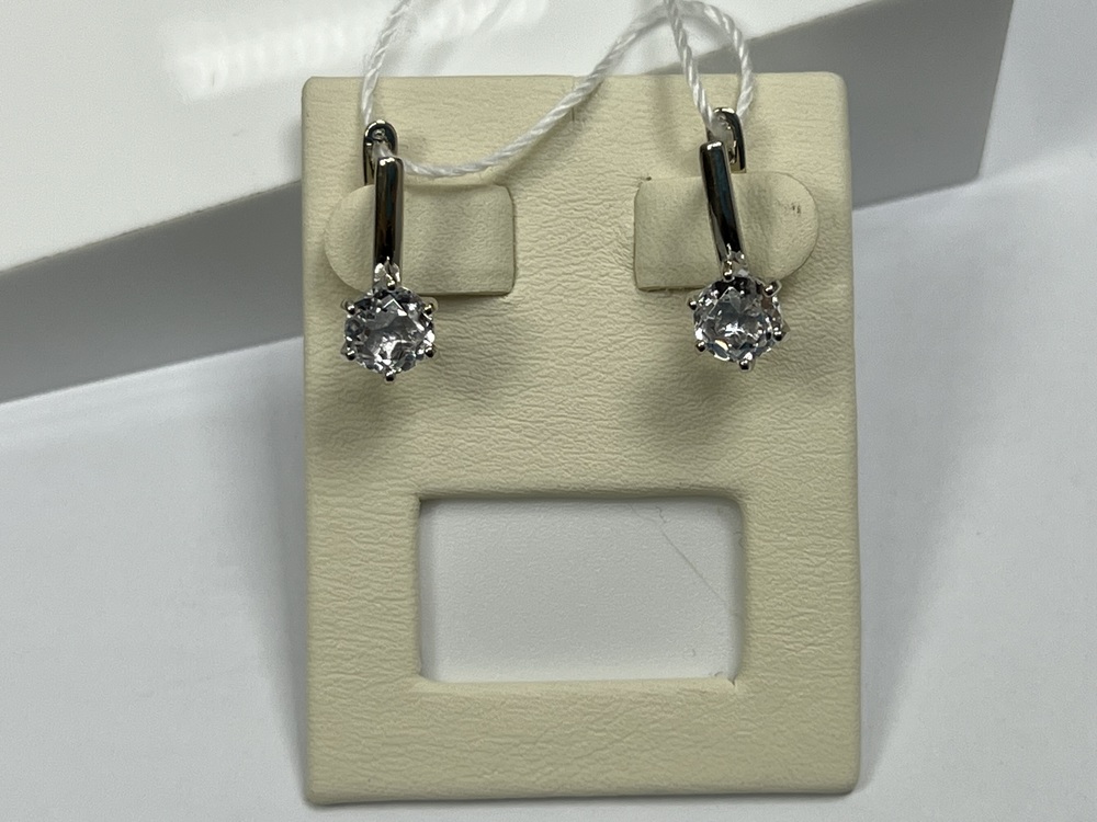 СЕРЬГИ С КАМНЕМ (Au 585)