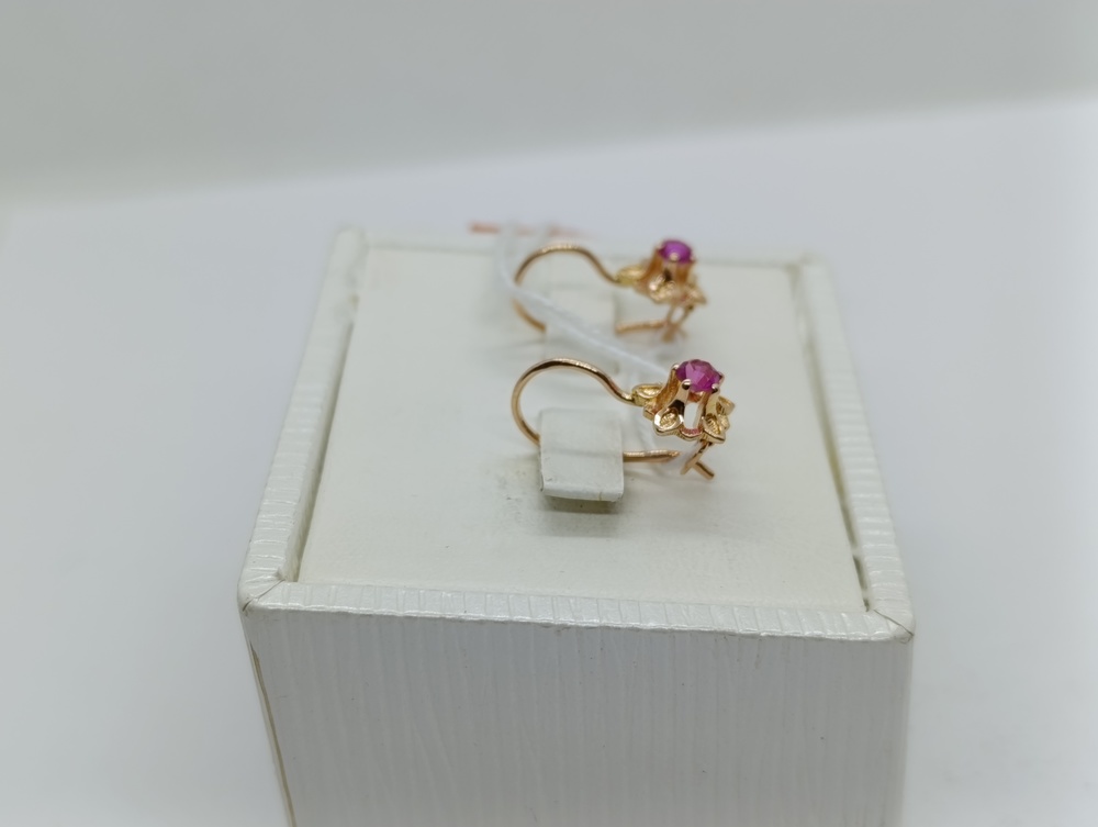 СЕРЬГИ С КАМНЕМ (Au 583)