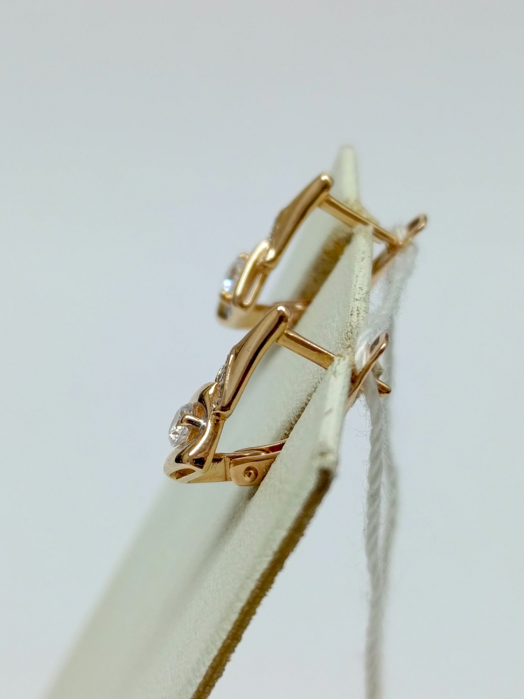 СКМИ585 СЕРЬГИ С КАМНЯМИ (Au 585)