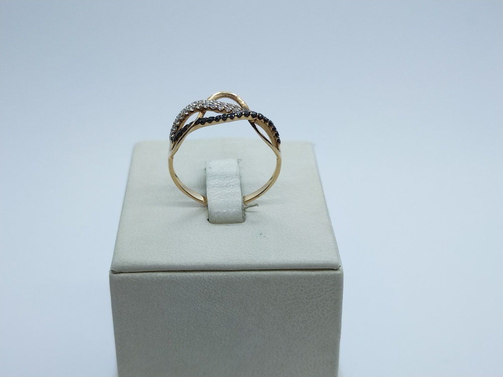 КОЛЬЦО С КАМНЯМИ (Au 585)