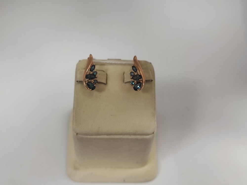 СКМИ585 СЕРЬГИ С КАМНЯМИ (Au 585)