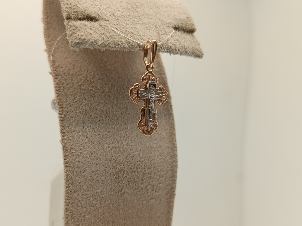 ПОДВЕСКА КРЕСТ без камня (Au 585)