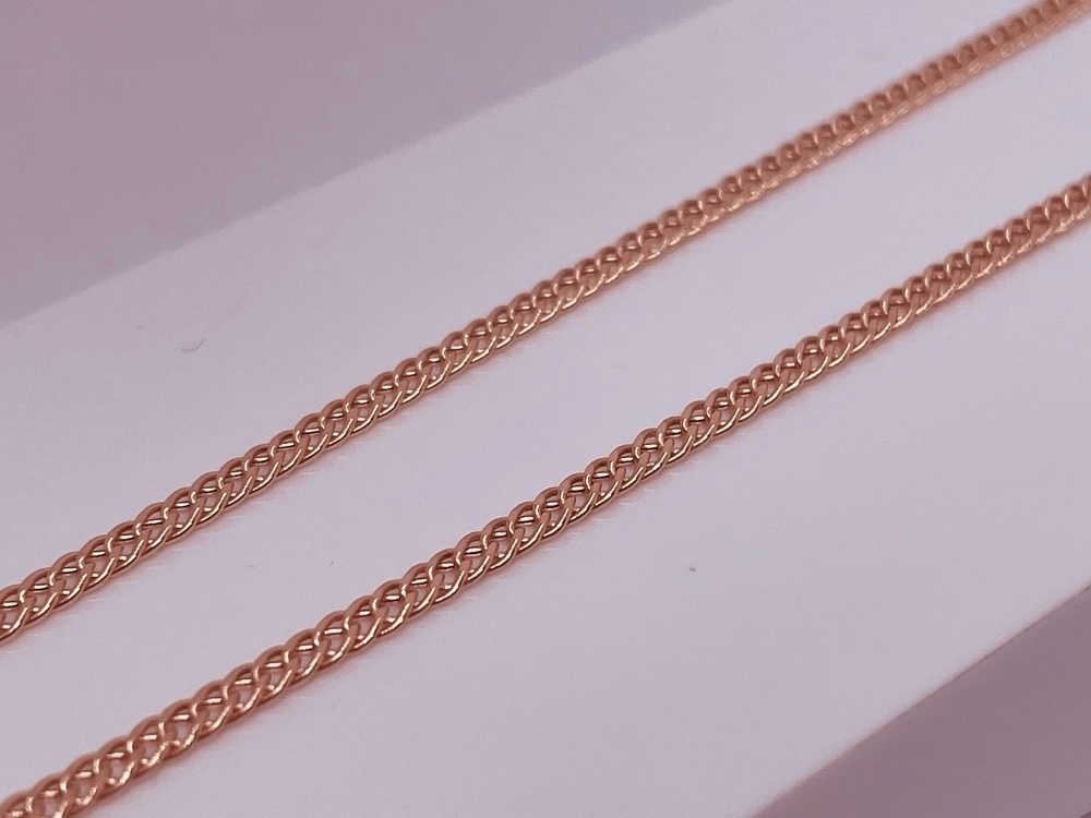 ЦЕПЬ ПУСТОТЕЛАЯ Ромб двойной (Au 585)