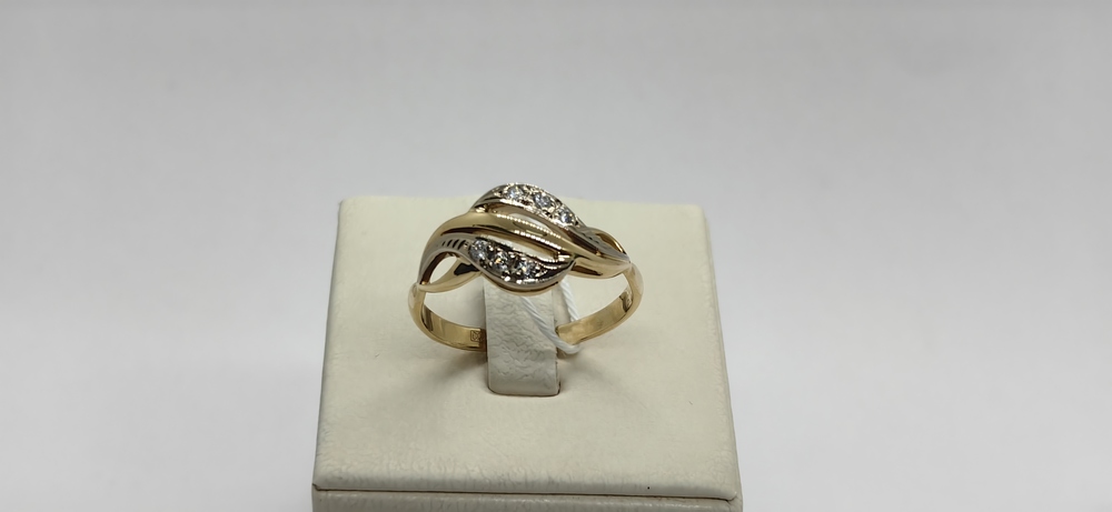 КОЛЬЦО БРИЛЛИАНТ Au 750