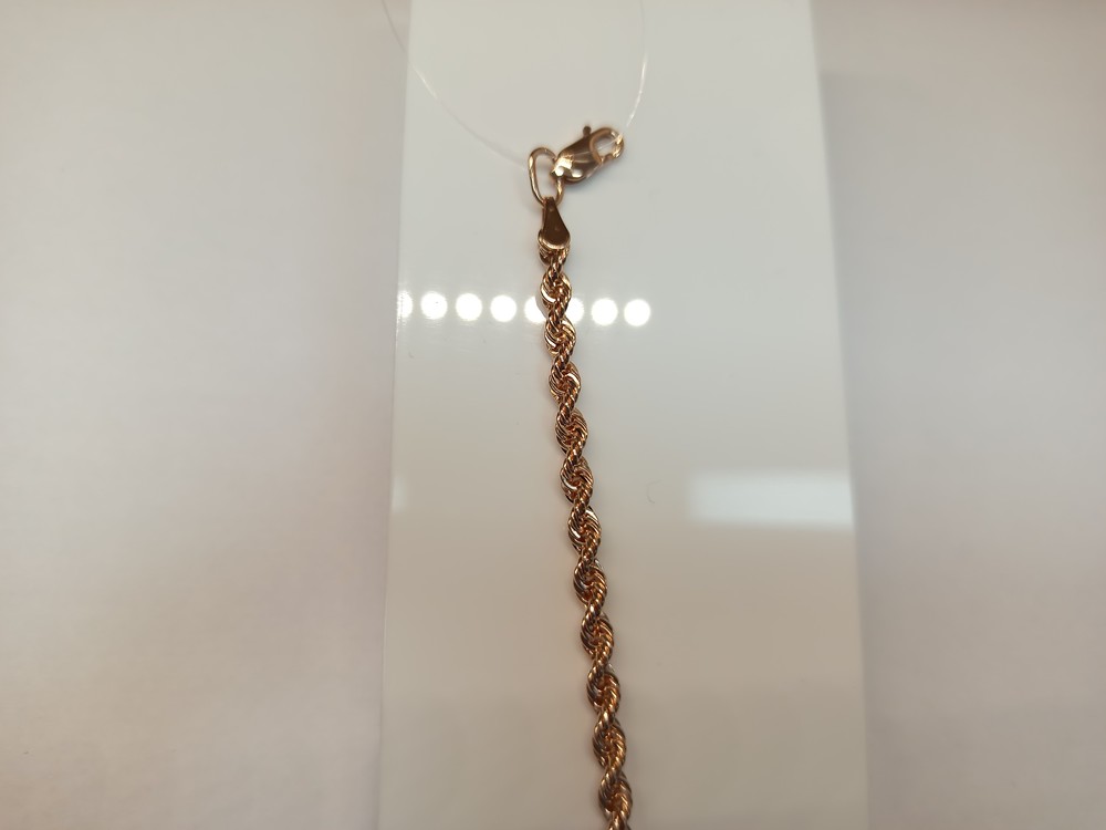 БРАСЛЕТ ПУСТОТЕЛЫЙ Веревка (Au 585)